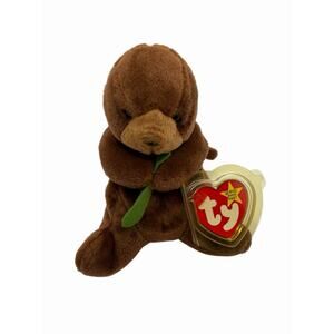 Ty Seaweed the Otter Beanie Babies 1995 Errors Mint